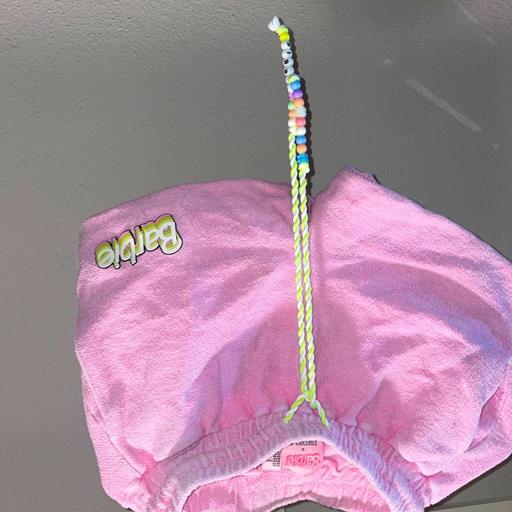 Forever 21 x Barbie Graphic Beaded Jogger shorts